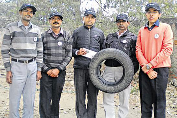Gurgaon boy designs site to collect old tyres for proper disposal
