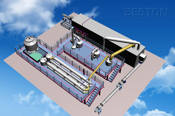 3D Layout of Pyrolysis Plant