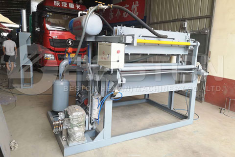 Beston Small Egg Tray Machine Shipped to Colombia